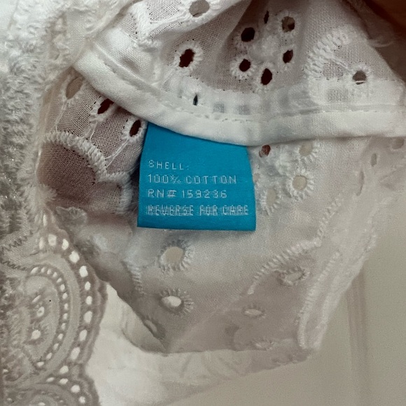 J.McLaughlin eyelet top - Picture 6 of 7